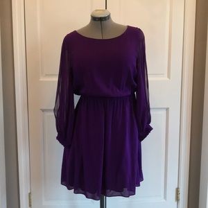 Bright Purple Alice and Olivia dress